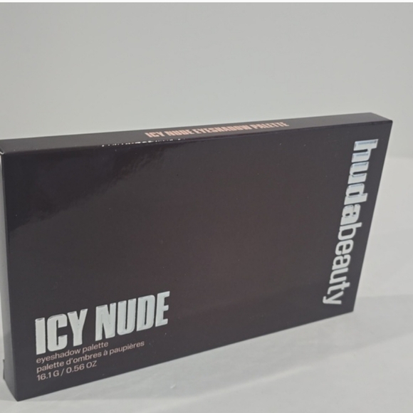 Huda Beauty Icy Nude Glamorous Eyeshadow Palette with Silver and Brown Shades - Picture 3 of 5